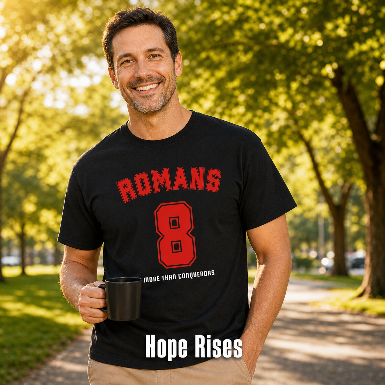 Romans 8 Victory T-Shirt_active_outdoor