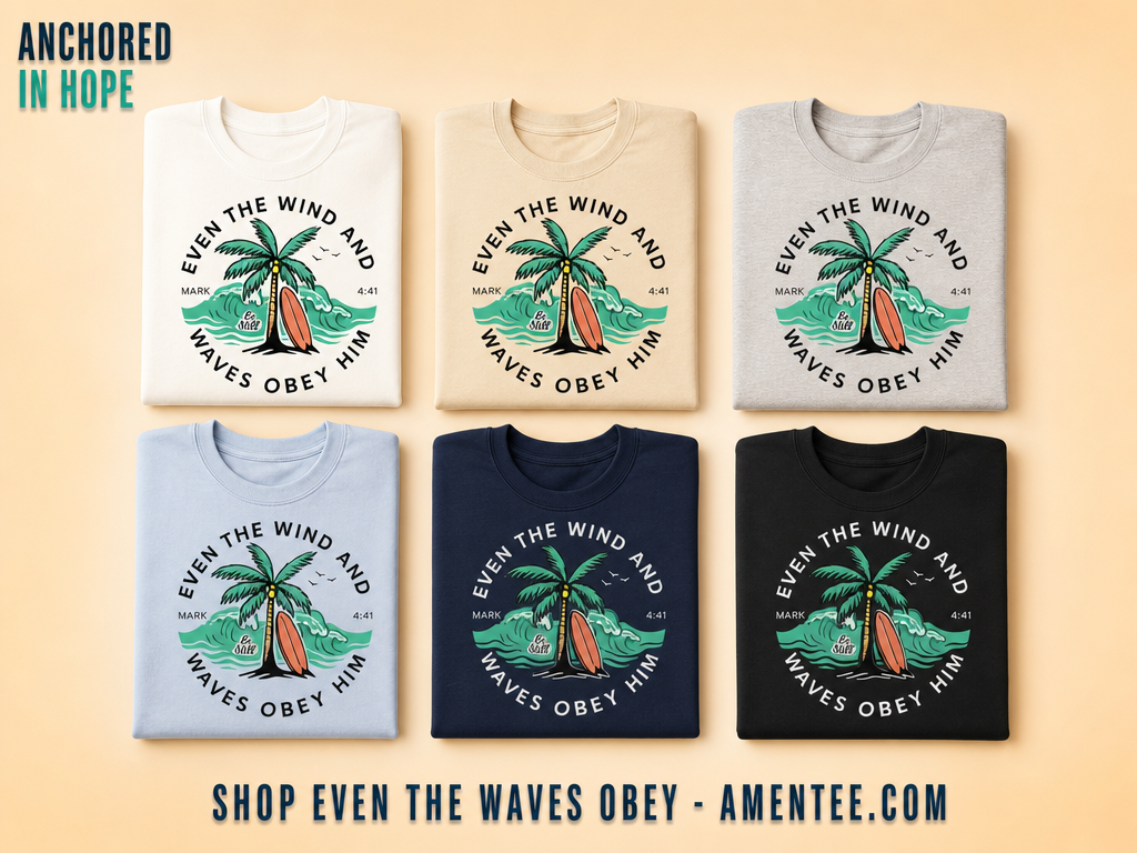 Even the Waves Obey T-Shirt_6color_grid