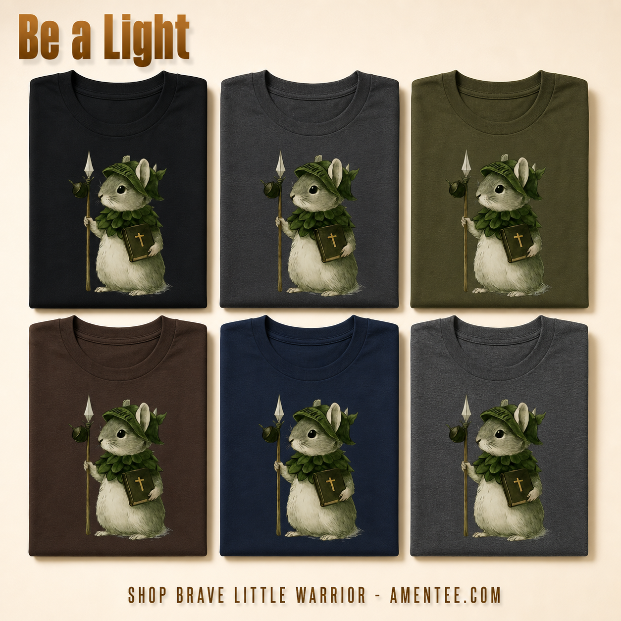 Brave Little Warrior T-Shirt_6color_grid