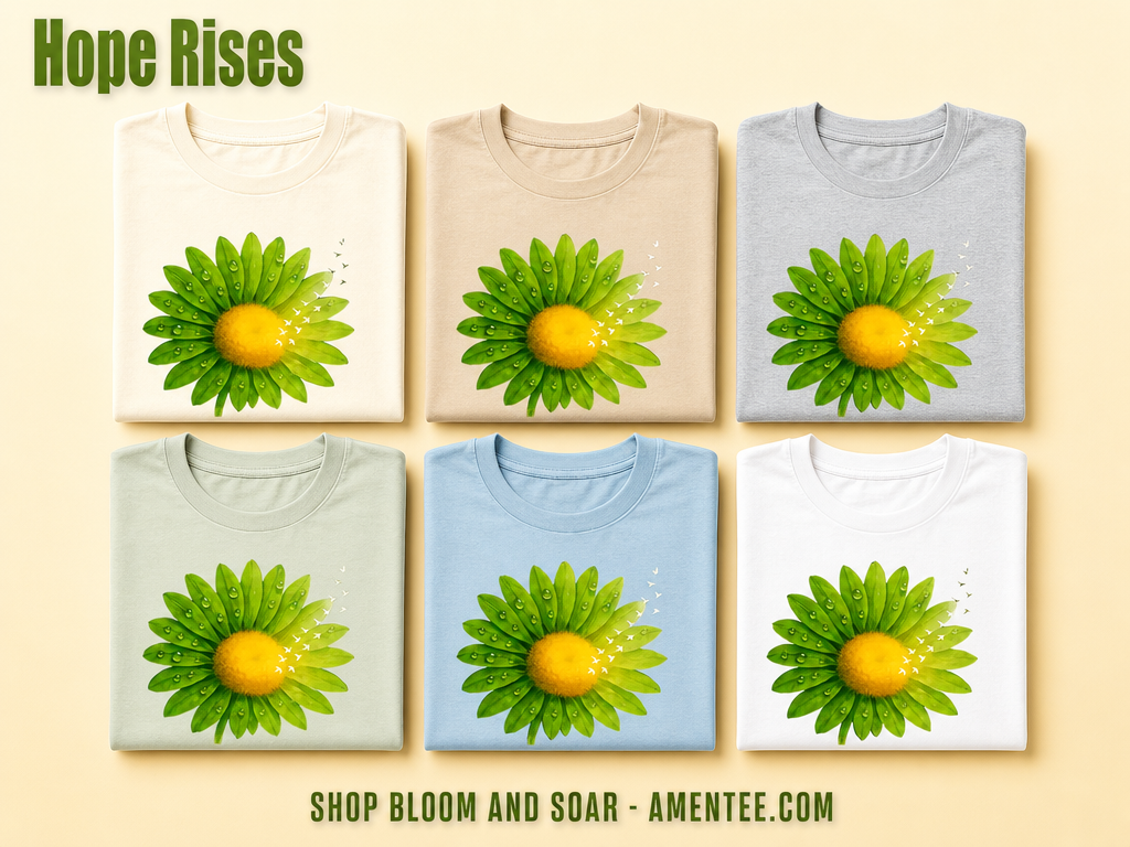 Bloom and Soar T-Shirt_6color_grid