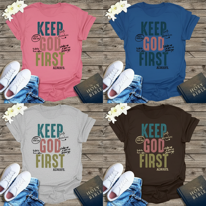Keep God First T-Shirt_color_hero