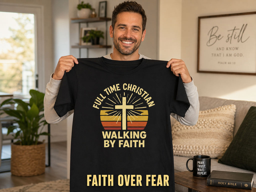 Full Time Christian Walking by Faith T-Shirt_ugc_holdup