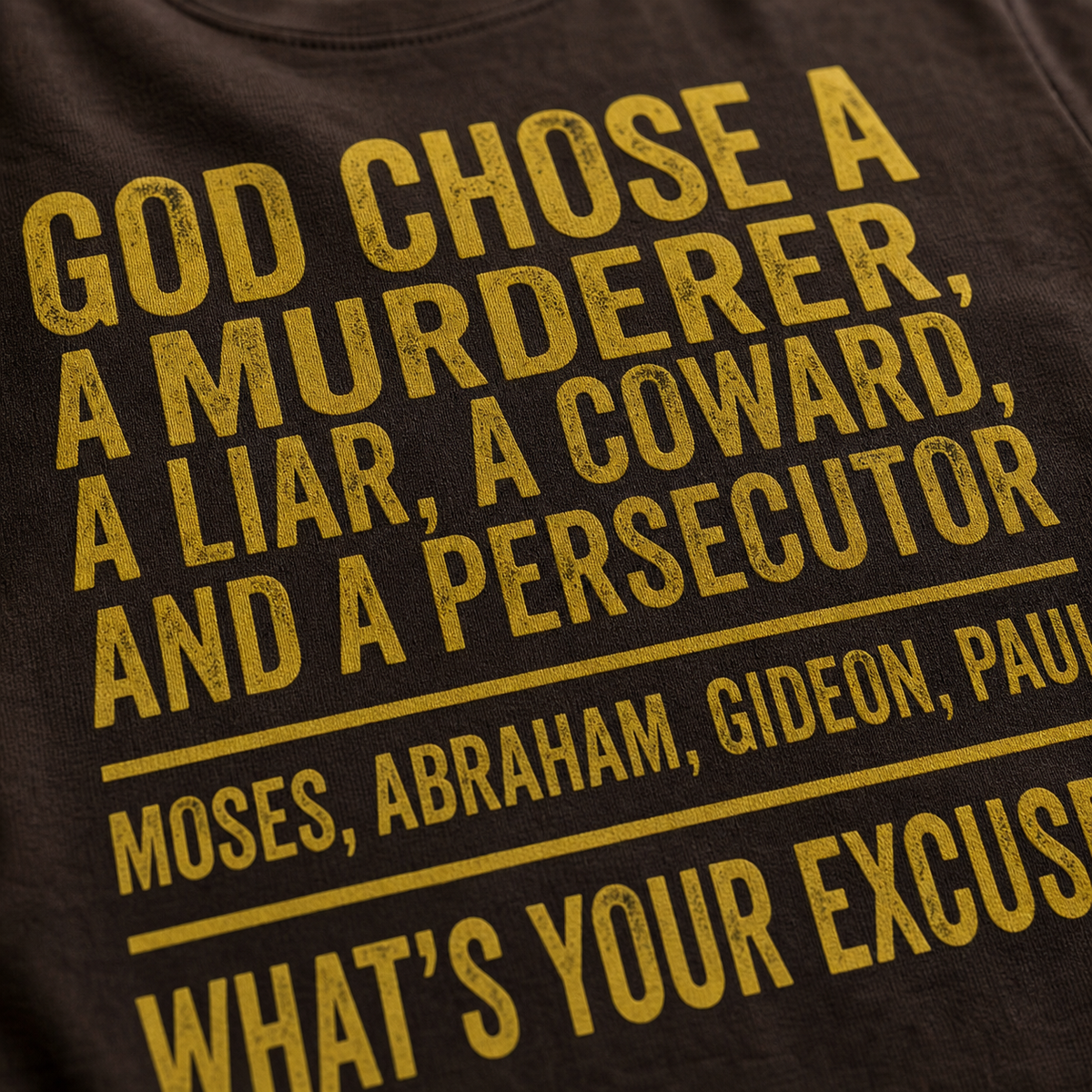 God Chose Ordinary People T‑Shirt_macro_detail