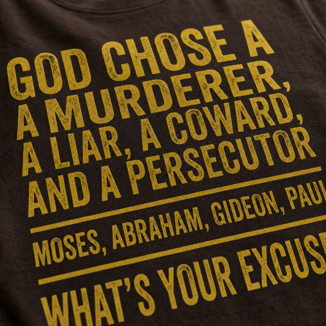 God Chose Ordinary People T‑Shirt_macro_detail