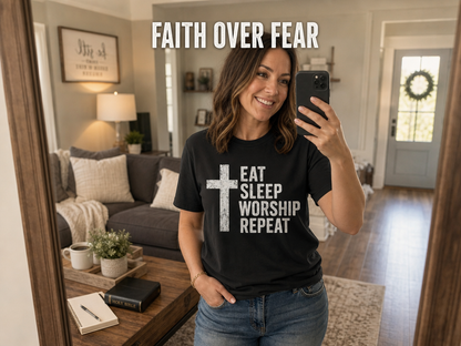 Eat Sleep Worship Repeat T-Shirt_ugc_mirror