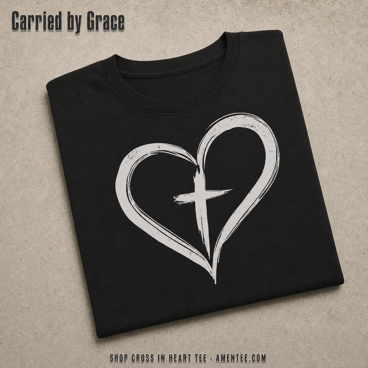 Cross in Heart T-Shirt_fold_tilt