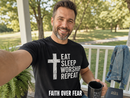 Eat Sleep Worship Repeat T-Shirt_ugc_outdoor