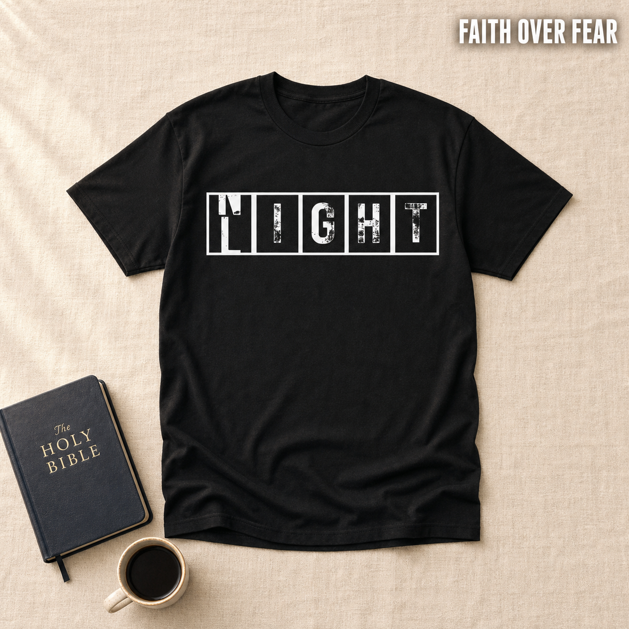 Walk By Faith Not By Night T-Shirt_min_flat