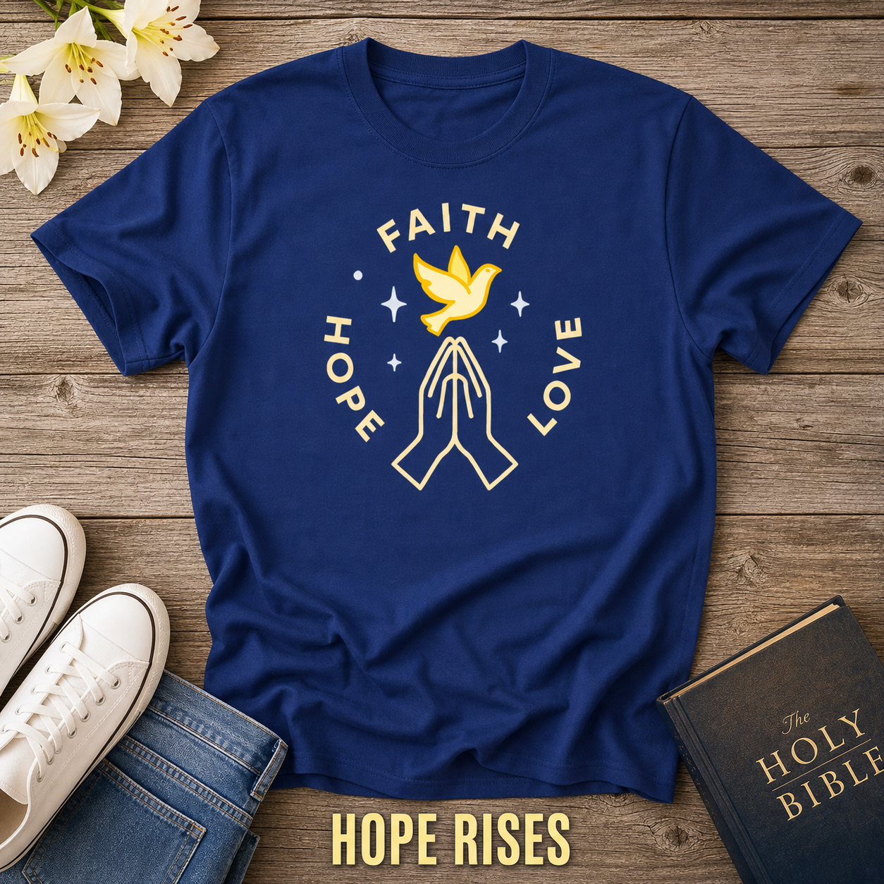 Faith Hope Love T-Shirt_style_flat