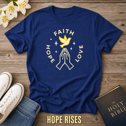 Faith Hope Love T-Shirt_style_flat