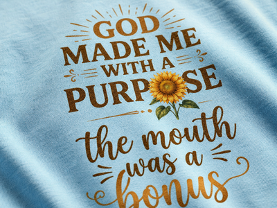 Purpose and Bonus Mouth T-Shirt_macro_detail