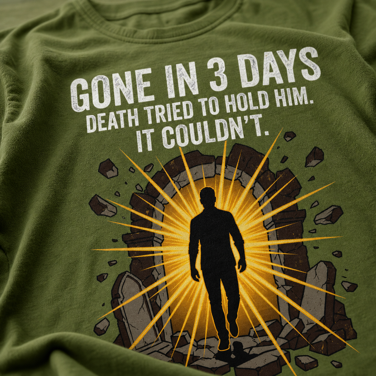 Gone In 3 Days T-Shirt_macro_detail