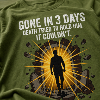 Gone In 3 Days T-Shirt_macro_detail
