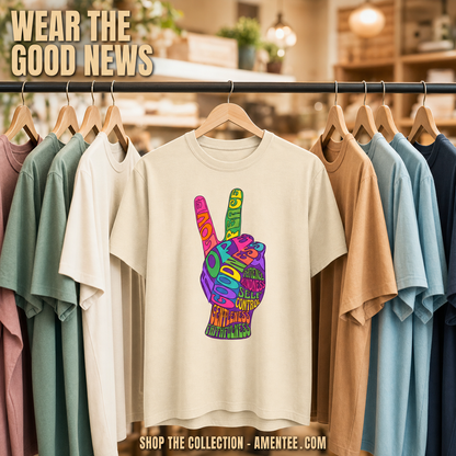 Fruit of the Spirit Peace Sign T-Shirt_boutique_rack