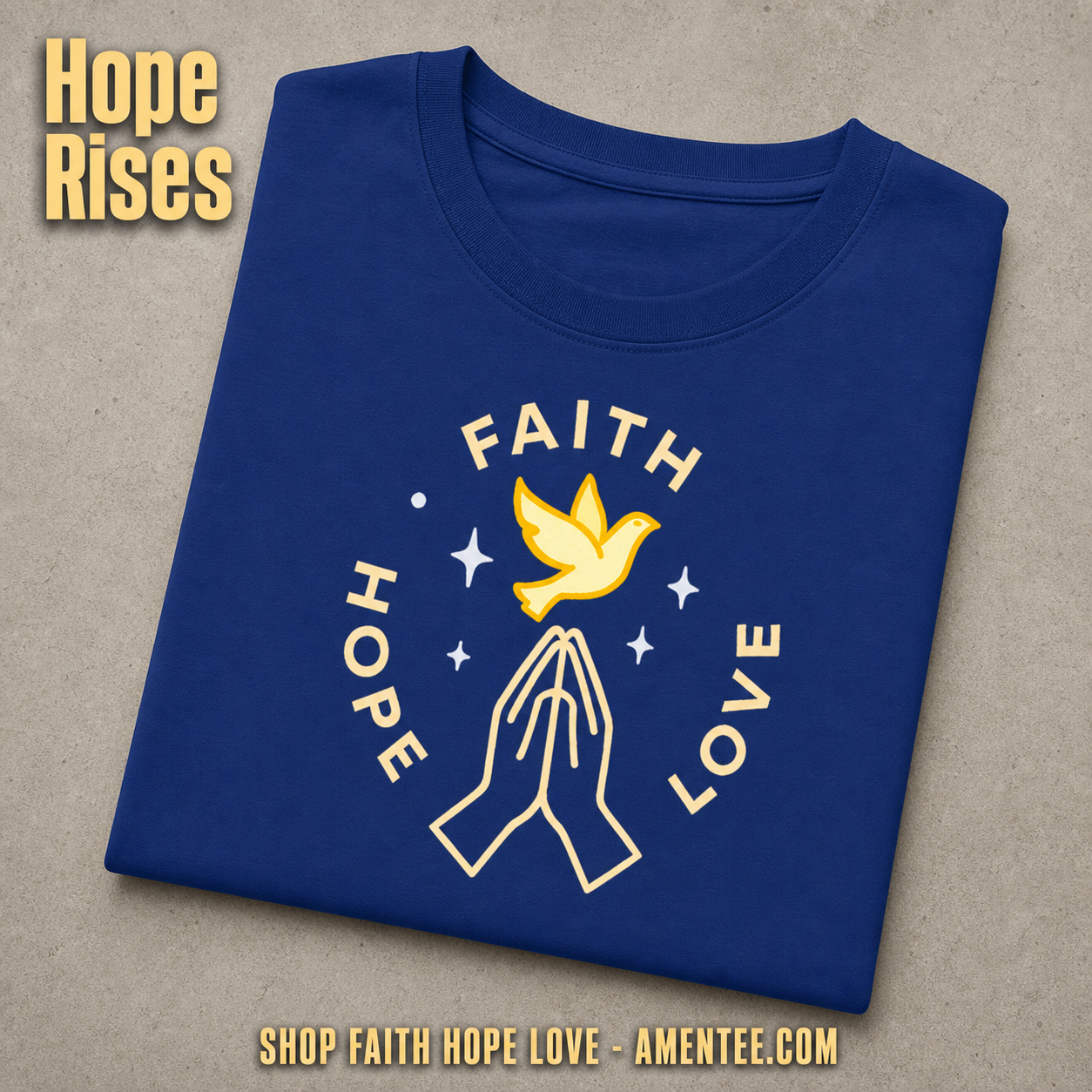 Faith Hope Love T-Shirt_fold_tilt