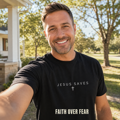 Jesus Saves T-Shirt_ugc_outdoor