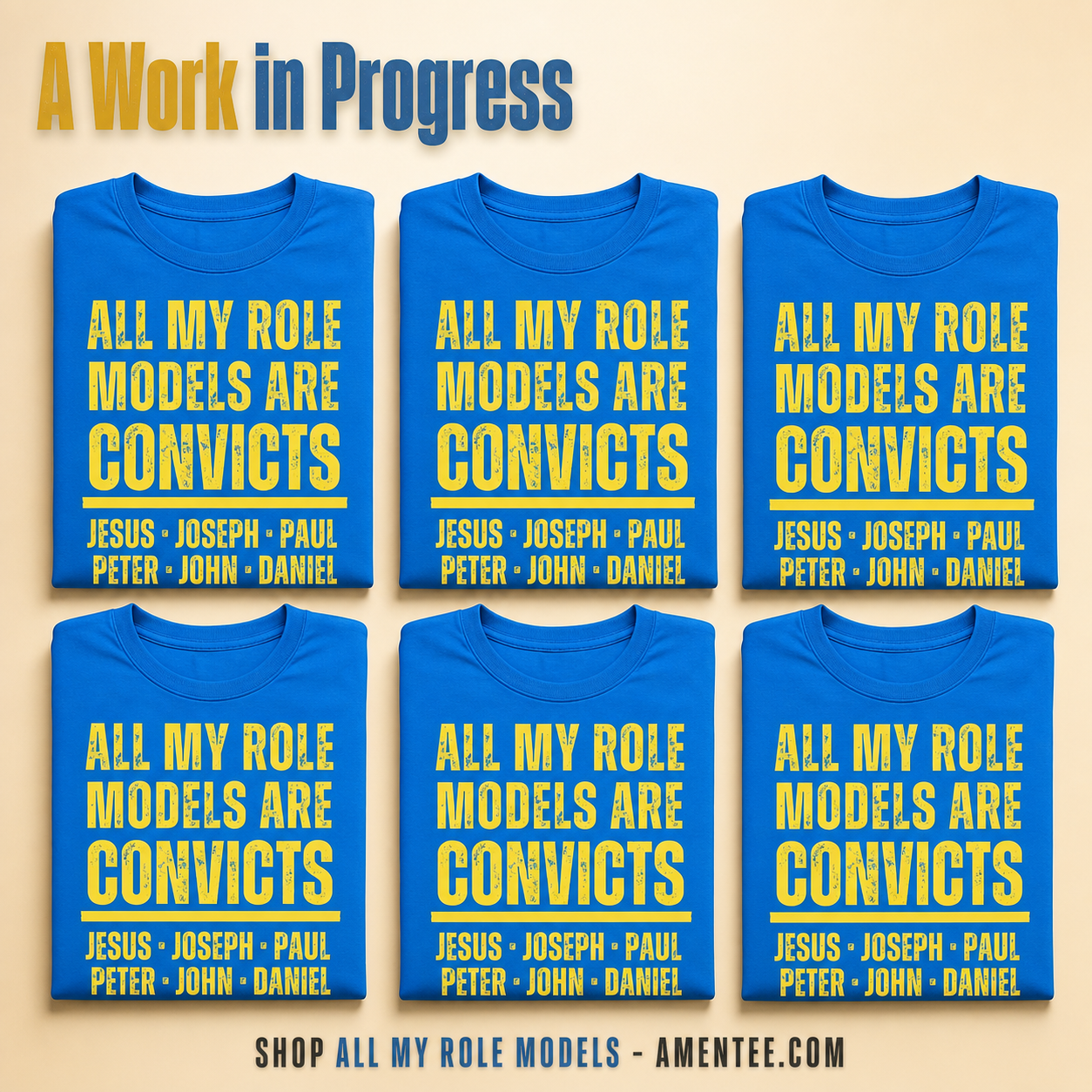 All My Role Models Are Convicts T-Shirt_6color_grid