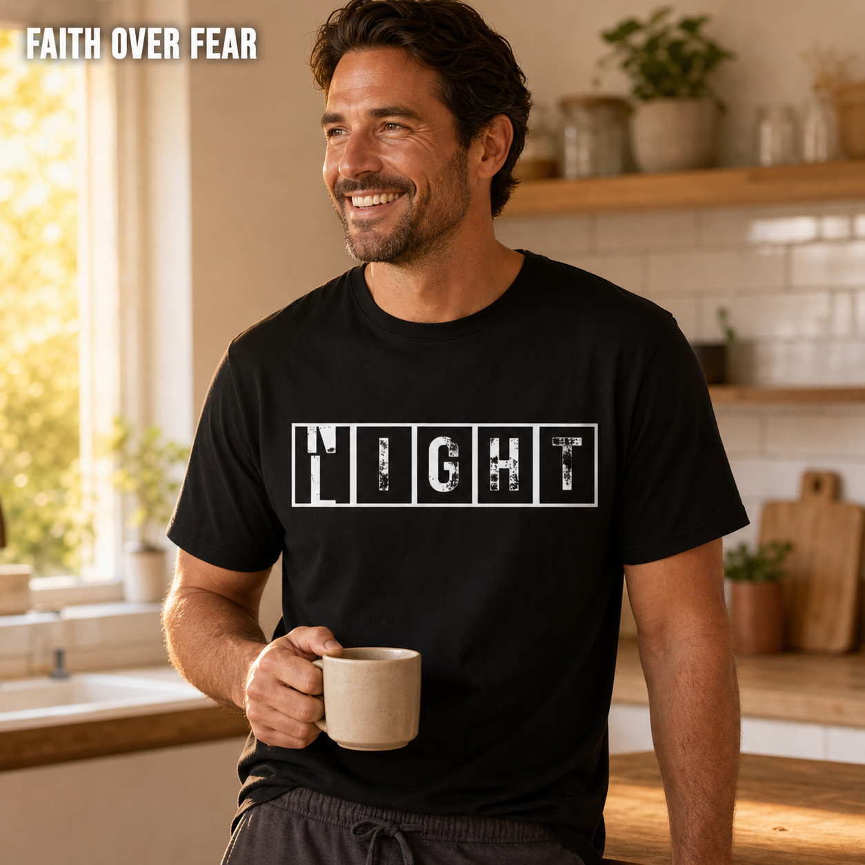 Walk By Faith Not By Night T-Shirt_ls_indoor