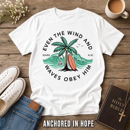 Even the Waves Obey T-Shirt_style_flat