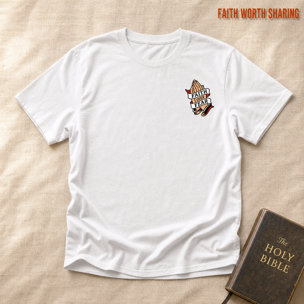 Faith Over Fear T-Shirt_min_flat