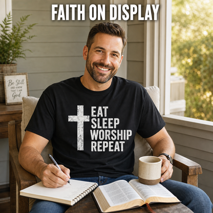 Eat Sleep Worship Repeat T-Shirt_ls_prop