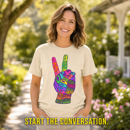 Fruit of the Spirit Peace Sign T-Shirt_active_outdoor