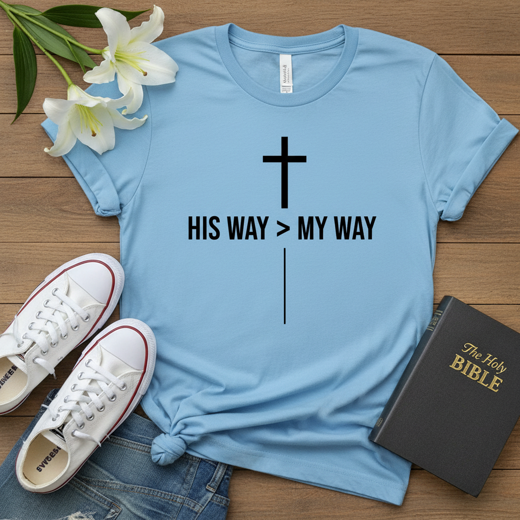 His Way > My Way T-Shirt_dual_model_life