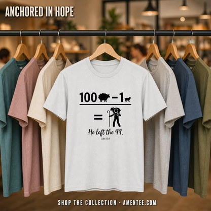 He Left the 99 T-Shirt_boutique_rack