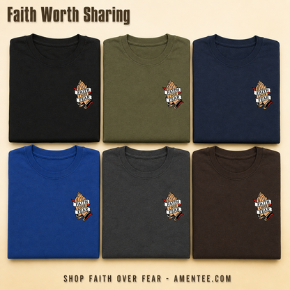 Faith Over Fear T-Shirt_6color_grid