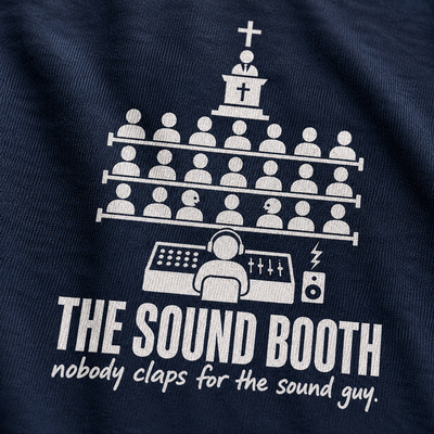 Sound Booth T-Shirt_macro_detail