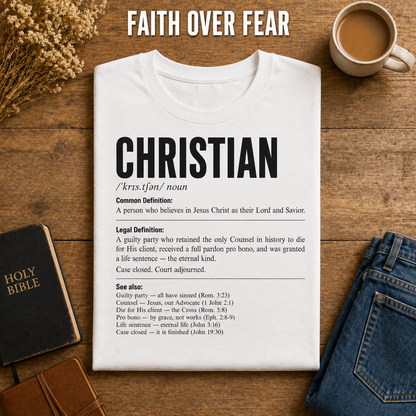 Christian Definition T-Shirt_folded_flatlay