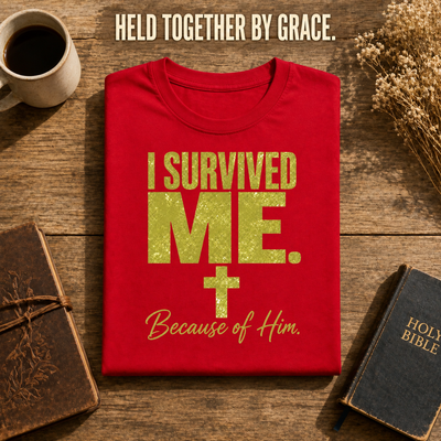Because Of HIM T-Shirt_folded_flatlay