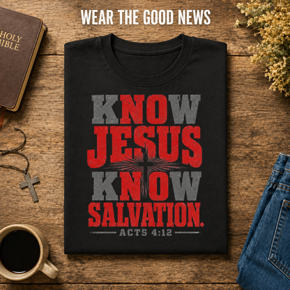 Jesus Salvation T-Shirt_folded_flatlay