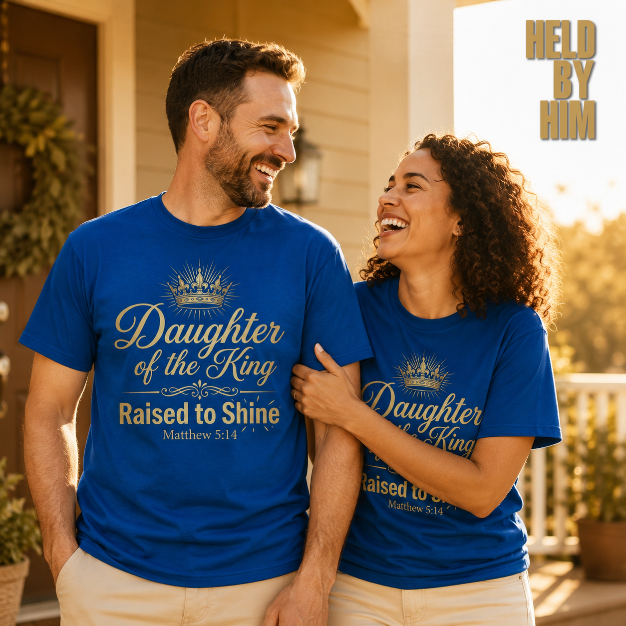 Daughter of the King Raised to Shine T-Shirt_group_shot