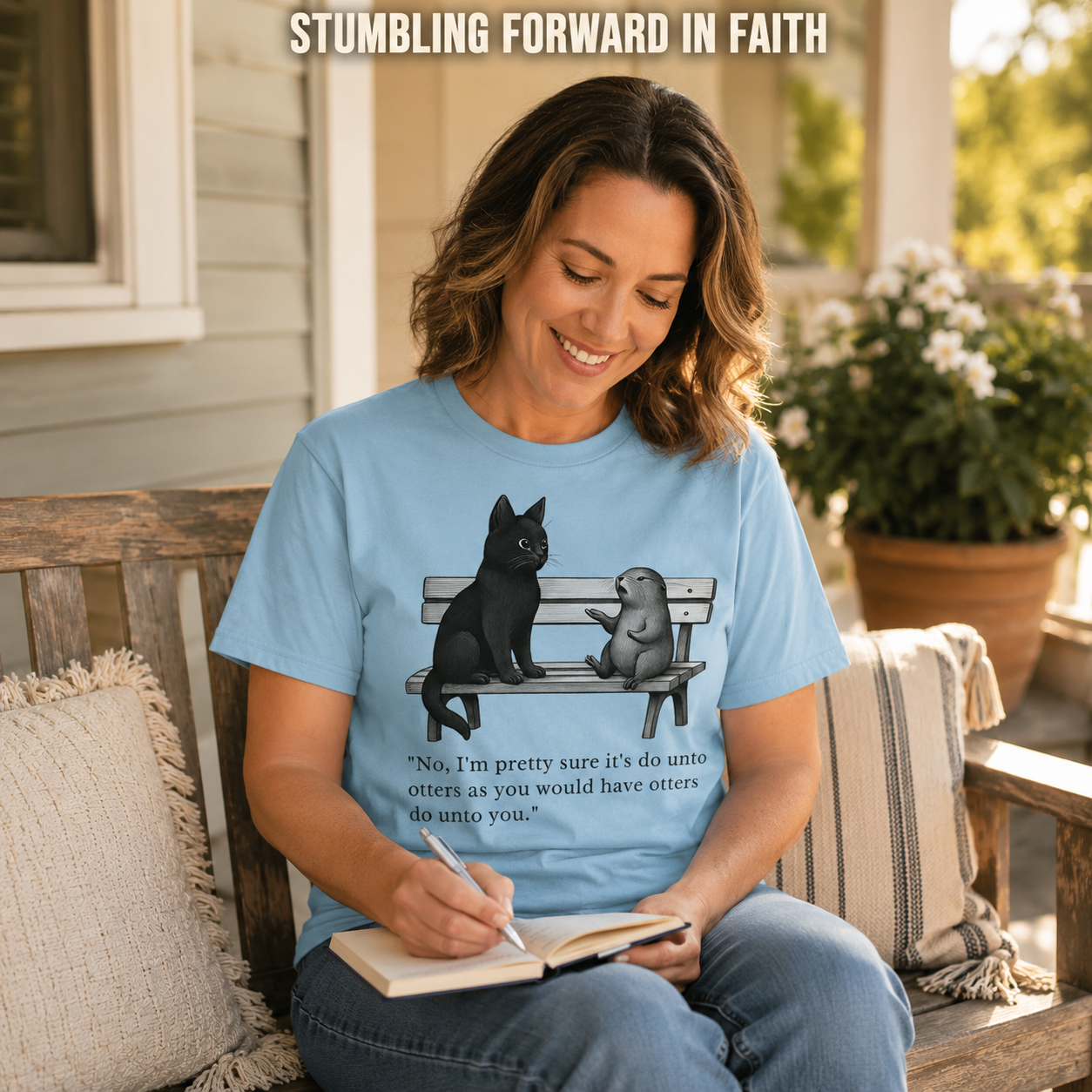 Do Unto Otters Humor T-Shirt_ls_prop