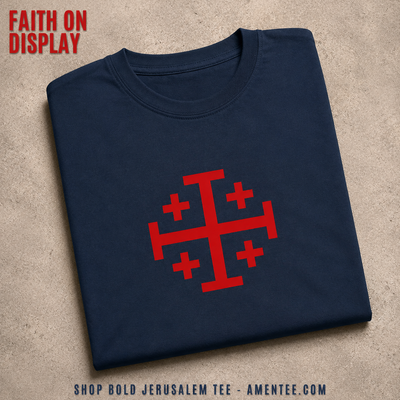 Bold Jerusalem Cross T-Shirt_fold_tilt