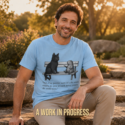 Do Unto Otters Humor T-Shirt_ls_golden