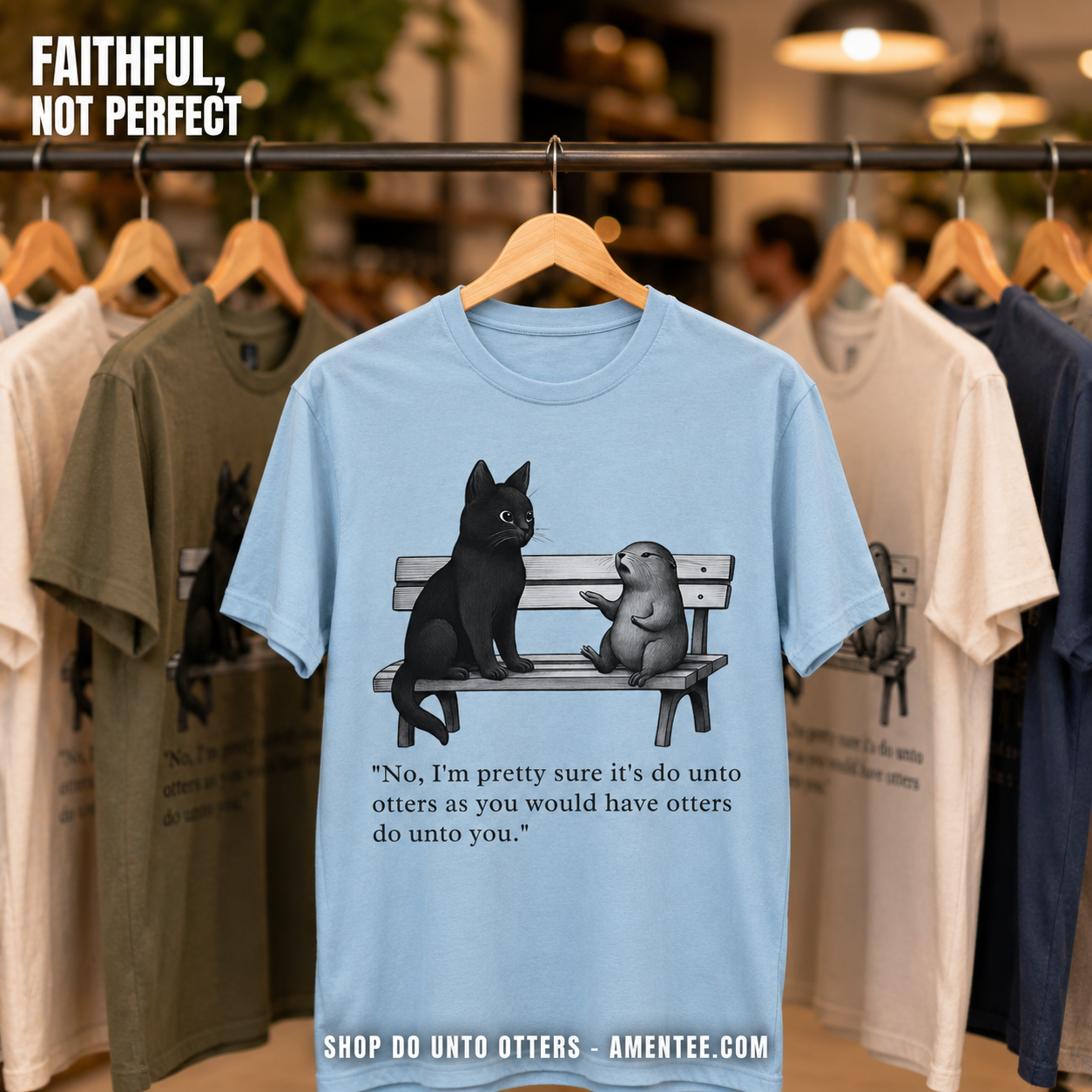 Do Unto Otters Humor T-Shirt_boutique_rack