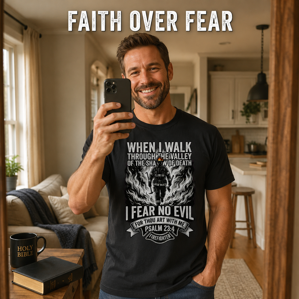 Fear No Evil Firefighter T-Shirt_ugc_mirror