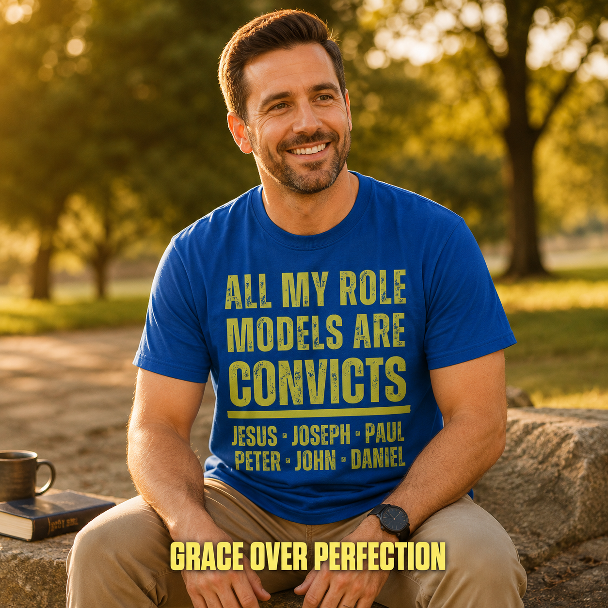 All My Role Models Are Convicts T-Shirt_ls_golden