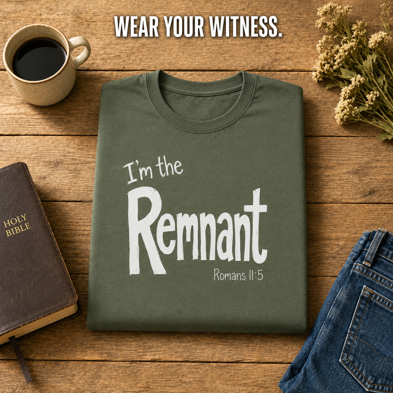 I'm the Remnant T-Shirt_folded_flatlay