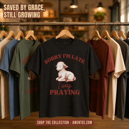 Sorry I'm Late I Was Praying T-Shirt_boutique_rack