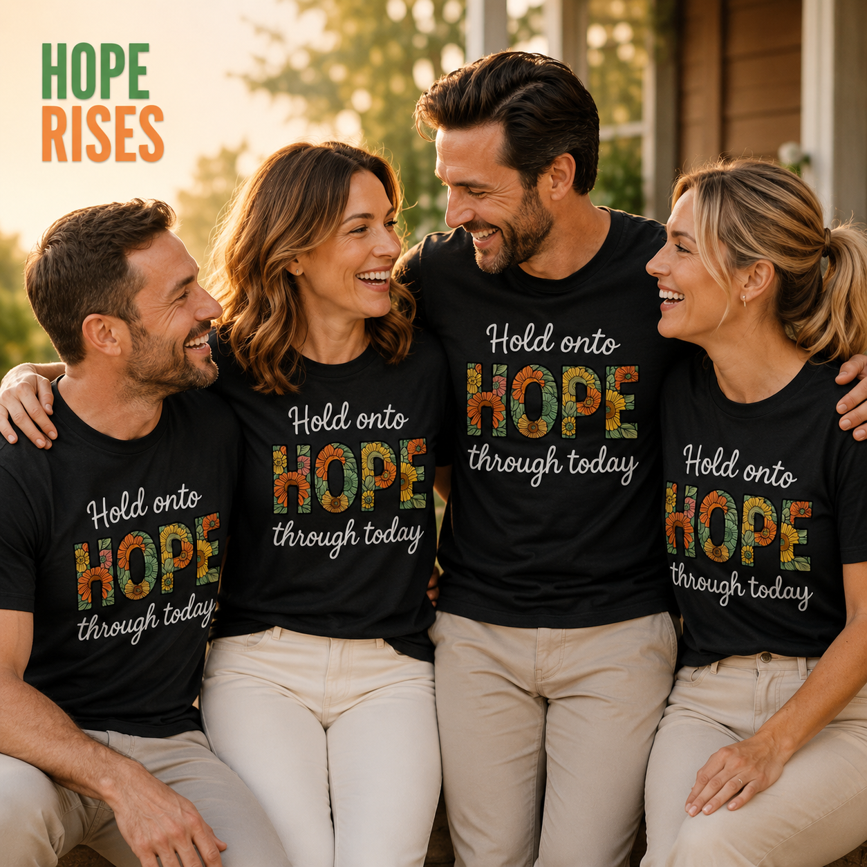 Hope Through Flowers T-Shirt_group_shot