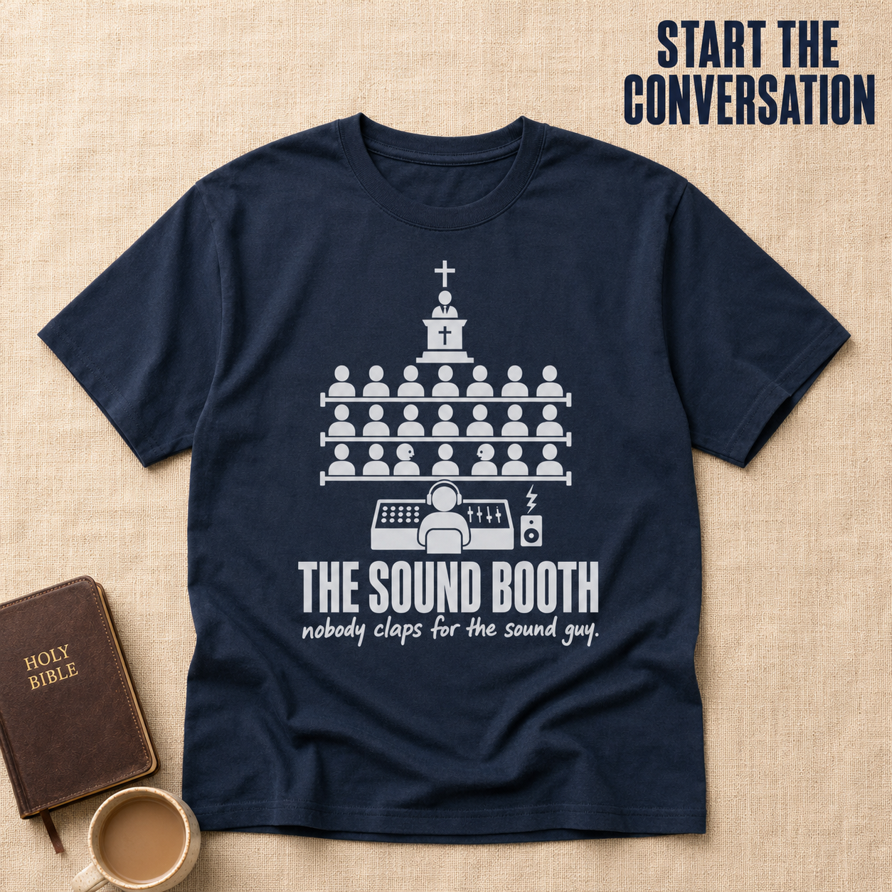 Sound Booth T-Shirt_min_flat