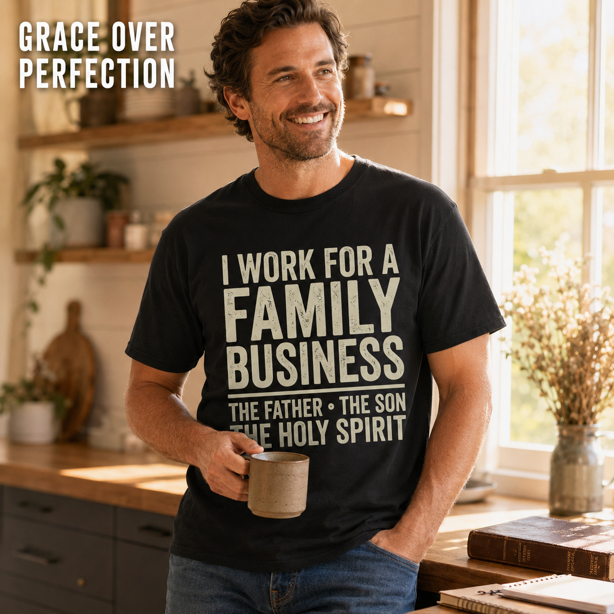 Family Business Trinity T-Shirt_ls_indoor