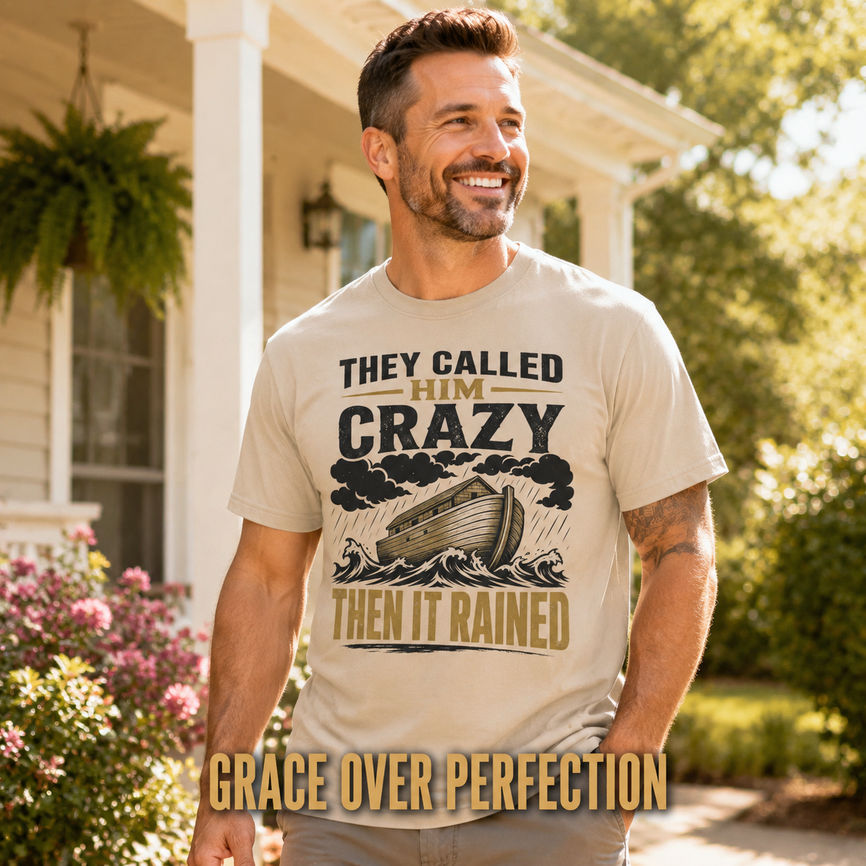 They Called Him Crazy Noah T-Shirt_active_outdoor