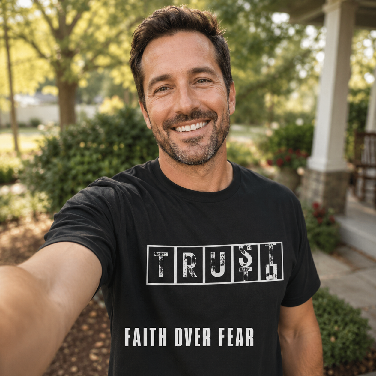 Bold TRUST Statement T-Shirt_ugc_outdoor