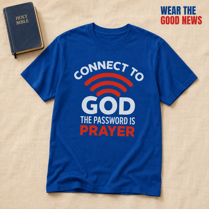 Connected Through Prayer T-Shirt_min_flat