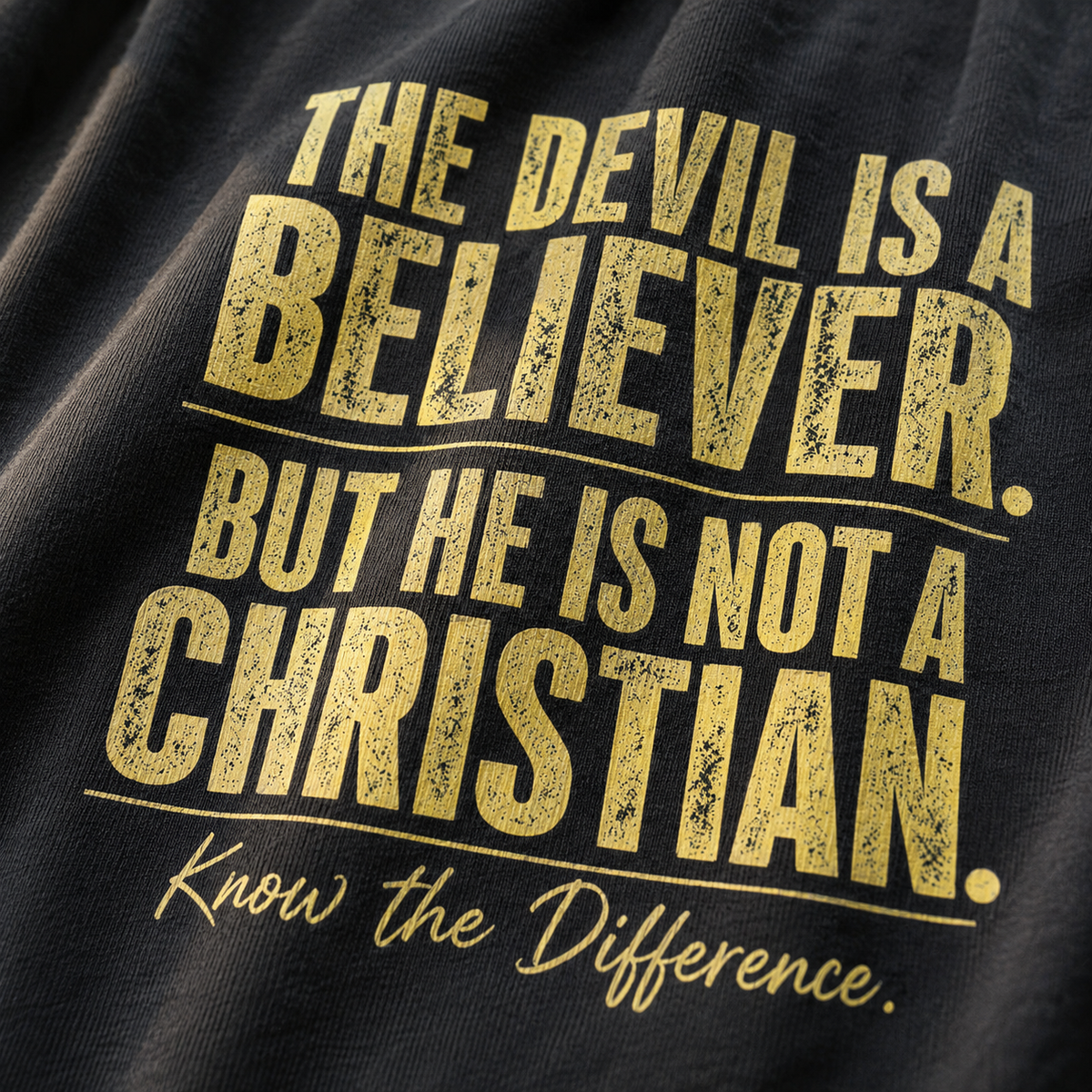 Devil Believer T-Shirt_macro_detail