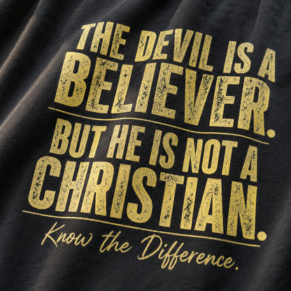 Devil Believer T-Shirt_macro_detail